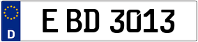 Trailer License Plate